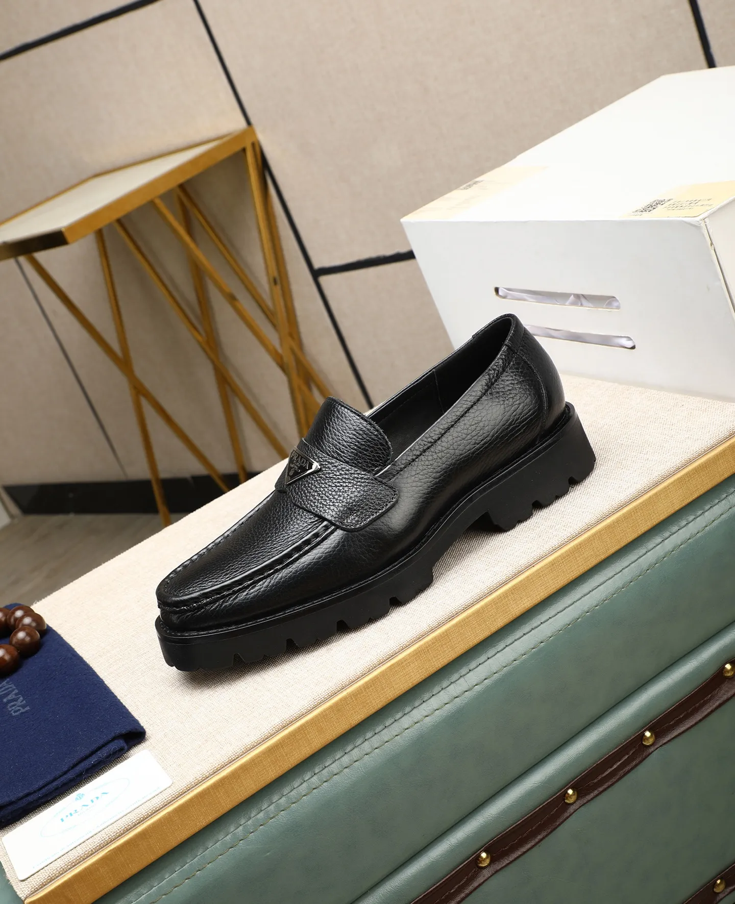 Men's men's shoes 💰540 (water-dyed cow leather) 📛📛PRADA high-end 20 counter latest model formal business leather shoes 👔 original version of the highest quality! Imported from Italy🇮🇹First layer calfskin fabric➕Cowhide lining Original outsole Formal size: 38➖45